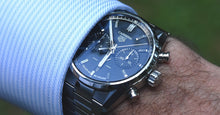 Load image into Gallery viewer, Tag Heuer Carrera Chronograph Blue Dial Silver Steel Strap Watch for Men - CBN2011.BA0642