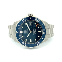 Load image into Gallery viewer, Tag Heuer Aquaracer Caliber 5 Automatic Blue Dial Silver Steel Strap Watch for Men - WAN2111.BA0822