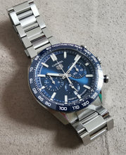 Load image into Gallery viewer, Tag Heuer Carrera Chronograph Blue Dial Silver Steel Strap Watch for Men - CBN2011.BA0642