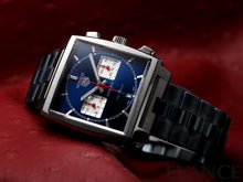 Load image into Gallery viewer, Tag Heuer Monaco Automatic Chronograph Blue Dial Silver Steel Strap Watch for Men - CBL2111.BA0644