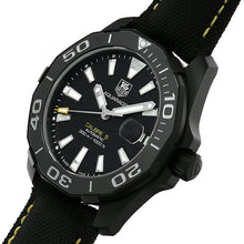 Load image into Gallery viewer, Tag Heuer Aquaracer Calibre 5 Automatic Black Dial Black Nylon Strap Watch for Men - WAY218A.FC6362