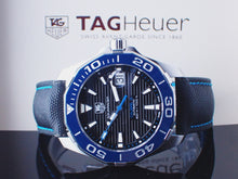 Load image into Gallery viewer, Tag Heuer Aquaracer Calibre 5 Automatic Black Dial Black Nylon Strap Watch for Men - WAY211B.FC6363