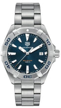 Load image into Gallery viewer, Tag Heuer Aquaracer Blue Dial Silver Steel Strap Watch for Men - WBD1112.BA0928