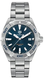 Tag Heuer Aquaracer Blue Dial Silver Steel Strap Watch for Men - WBD1112.BA0928