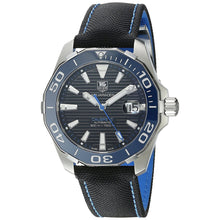 Load image into Gallery viewer, Tag Heuer Aquaracer Calibre 5 Automatic Black Dial Black Nylon Strap Watch for Men - WAY211B.FC6363