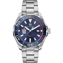 Load image into Gallery viewer, Tag Heuer Aquaracer Henrik Lundqvist Special Edition Blue Dial Silver Steel Strap Watch for Men - WAY101J.BA0746