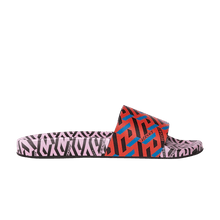 Load image into Gallery viewer, Versace La Greca Print Slide Red Pink Black (Women's)