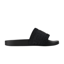 Versace Rubber Pool Slide Black