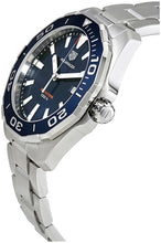 Load image into Gallery viewer, Tag Heuer Aquaracer Blue Dial Silver Steel Strap Watch for Men - WAY101C.BA0746