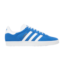 Load image into Gallery viewer, adidas Gazelle Blue Cloud White Gold Metallic