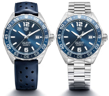 Load image into Gallery viewer, Tag Heuer Formula 1 Bucherer Blue Edition Blue Dial Blue Calfskin Strap Watch for Men - WAZ2015.FT8023