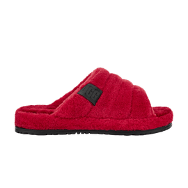 UGG Fluff You Slide Samba Red