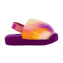 Load image into Gallery viewer, UGG Fluff Yeah Slide Tie Dye Berrylicious (Kids)