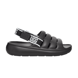 UGG Sport Yeah Slide Black White