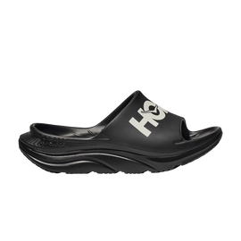 Hoka One One Ora Athletic Slide Black White