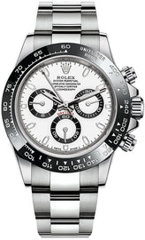 Rolex Cosmograph Daytona White Dial Men's Panda Watch 116500LN-0001