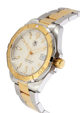 Load image into Gallery viewer, Tag Heuer Aquaracer Quartz White Dial Two Tone Steel Strap Watch for Men - WAY1120.BB0930