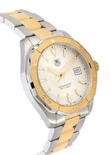 Load image into Gallery viewer, Tag Heuer Aquaracer Quartz White Dial Two Tone Steel Strap Watch for Men - WAY1120.BB0930