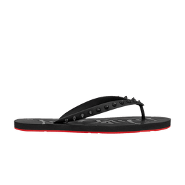 Christian Louboutin Loubi Flip Slide Black