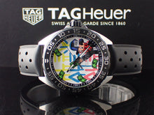 Load image into Gallery viewer, Tag Heuer Formula 1 Alec Monopoly Special Edition Black Rubber Strap Watch for Men - WAZ1119.FT8023