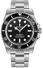 Load image into Gallery viewer, Rolex Submariner Black Dial Oystersteel Men's Diving Watch 124060-0001