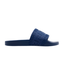 Versace Rubber Pool Slide Navy