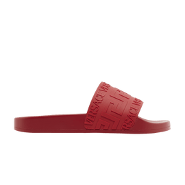 Versace Rubber Pool Slide Red