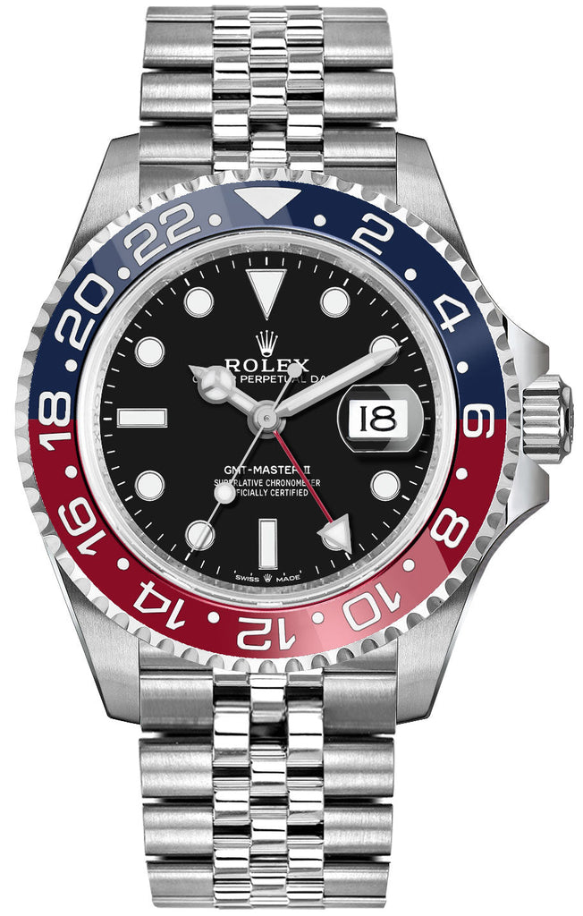 Rolex GMT-Master II Pepsi Luxury Men's Watch 126710BLRO-0001