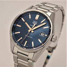 Load image into Gallery viewer, Tag Heuer Carrera Quartz Blue Dial Silver Steel Strap Watch for Women - WAR1112.BA0601