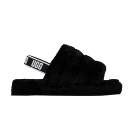 UGG Fluff Yeah Slide Black (Kids)