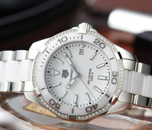 Load image into Gallery viewer, Tag Heuer Aquaracer Diamonds White Dial Two Tone Steel Strap Watch for Women - WAY131H.BA0914
