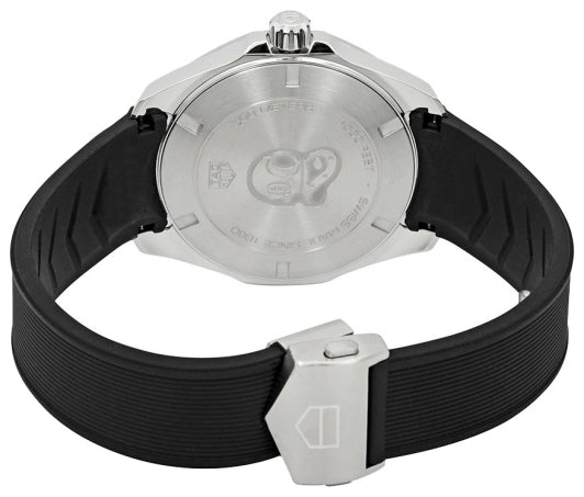 Tag Heuer Aquaracer Calibre 5 Automatic Black Dial Black Rubber Strap Watch for Men - WAY201A.FT6142