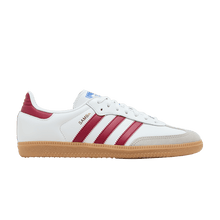 Load image into Gallery viewer, adidas Samba OG Cloud White Collegiate Burgundy Gum (GS)