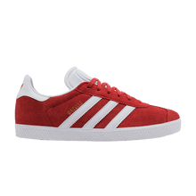 Load image into Gallery viewer, adidas Gazelle Better Scarlet Cloud White Gold Metallic (GS)