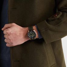 Load image into Gallery viewer, Tag Heuer Autavia Calibre 5 Automatic Olive Green Dial Green Leather Strap Watch for Men - WBE5190.FC8268