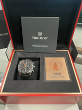 Load image into Gallery viewer, Tag Heuer Carrera Year of The Rabbit Automatic Chronograph Black Dial Black Leather Strap Watch for Men - CBN2A1L.FC6521