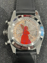 Load image into Gallery viewer, Tag Heuer Carrera Year of The Rabbit Automatic Chronograph Black Dial Black Leather Strap Watch for Men - CBN2A1L.FC6521