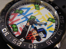 Load image into Gallery viewer, Tag Heuer Formula 1 Alec Monopoly Special Edition Black Rubber Strap Watch for Men - WAZ1119.FT8023