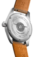 Load image into Gallery viewer, Longines Spirit Automatic COSC Stainless Steel Green Dial Brown Leather Strap Date Mens Watch L3.810.4.03.2