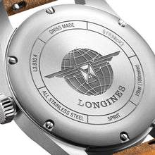 Load image into Gallery viewer, Longines Spirit Automatic COSC Stainless Steel Green Dial Brown Leather Strap Date Mens Watch L3.810.4.03.2