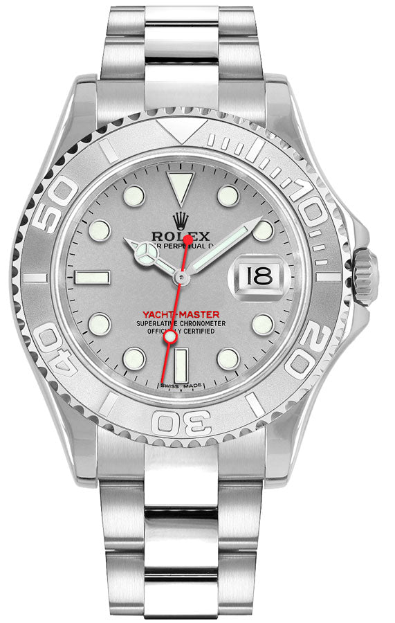 Rolex Yacht-Master 40 Silver Dial Chronometer Men's Watch 16622