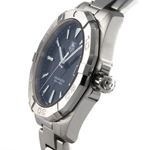 Load image into Gallery viewer, Tag Heuer Aquaracer Quartz Black Dial Silver Steel Strap Watch for Men - WAY1110.BA0928