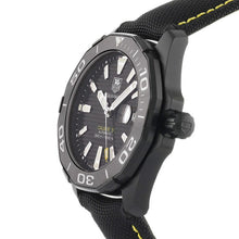 Load image into Gallery viewer, Tag Heuer Aquaracer Calibre 5 Automatic Black Dial Black Nylon Strap Watch for Men - WAY218A.FC6362