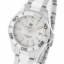 Load image into Gallery viewer, Tag Heuer Aquaracer Quartz White Dial Two Tone Steel Strap Watch Women - WAY131B.BA0914