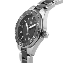 Load image into Gallery viewer, Tag Heuer Aquaracer Quartz Black Dial Two Tone Steel Strap Watch for Women - WAY131C.BA0913