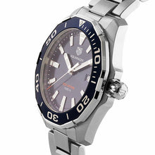 Load image into Gallery viewer, Tag Heuer Aquaracer Blue Dial Silver Steel Strap Watch for Men - WAY101C.BA0746