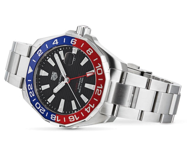 Tag Heuer Aquaracer Pepsi Black Dial Watch for Men - WAY201F.BA0927