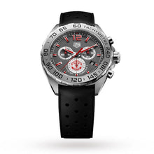 Load image into Gallery viewer, Tag Heuer Formula 1 Manchester United Special Edition Grey Dial Black Silicone Strap Watch for Men - CAZ101M.FT8024