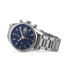 Load image into Gallery viewer, Tag Heuer Carrera Automatic Chronograph Blue Dial Silver Steel Strap Watch for Men - CBK2115.BA0715