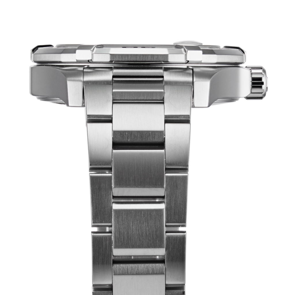 Tag Heuer Aquaracer Calibre 5 Automatic Sunray Brown Dial Silver Steel Strap Watch for Men - WAY2018.BA0927